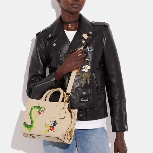 💰SOLD - CH461 - Disney X Coach Rogue 25 with Mickey Mouse and Caterpillar - Picture 14 of 16